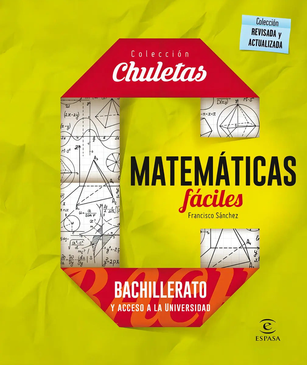 Portada de Matemáticas Fáciles Para Bachillerato, De Sánchez, Francisco. Editorial Espasa En Español