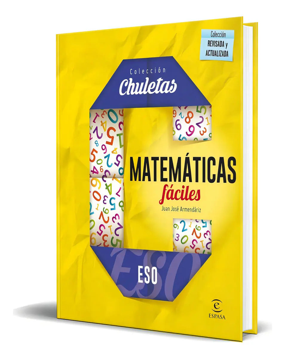 Portada de Libro Matemáticas Fáciles Eso [ Juan José A. ] Original, De Juan José Armendáriz. Colección Chuletas, Vol. 1. Edi…
