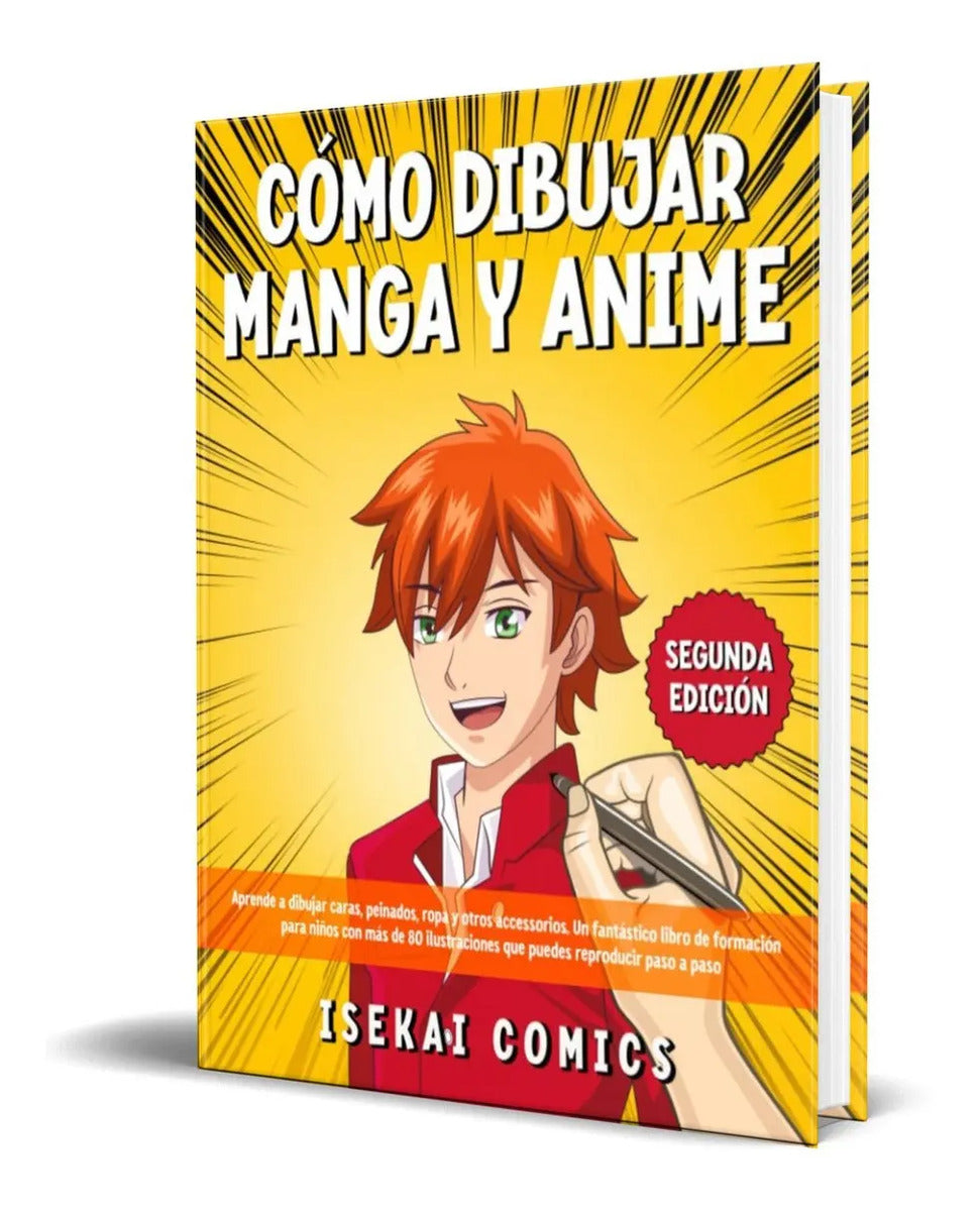 Portada de Libro Cómo Dibujar Manga Y Anime 80 Ilustraciones Original