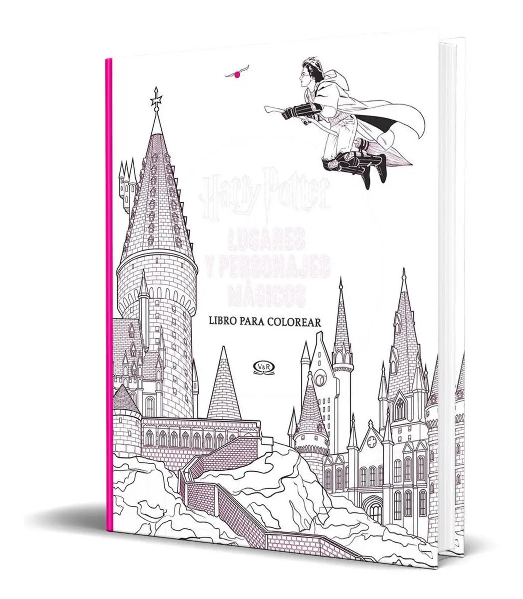 Portada de Libro Para Colorear Harry Potter [ Lugares Y Personajes ]