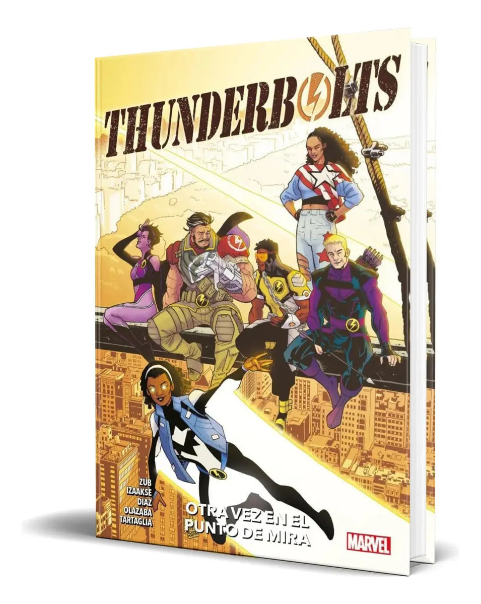 Portada de Libro Thunderbolts [ Otra Vez En El Punto De Mira ] Original, De Jim Zub. Editorial Panini Comics, Tapa Blanda En…
