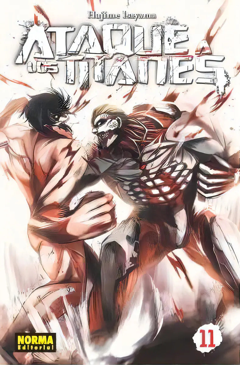 Portada de Ataque A Los Titanes 11 (cambio Pvp), De Hajime Isayama. Editorial Norma Editorial, S.a. En Español