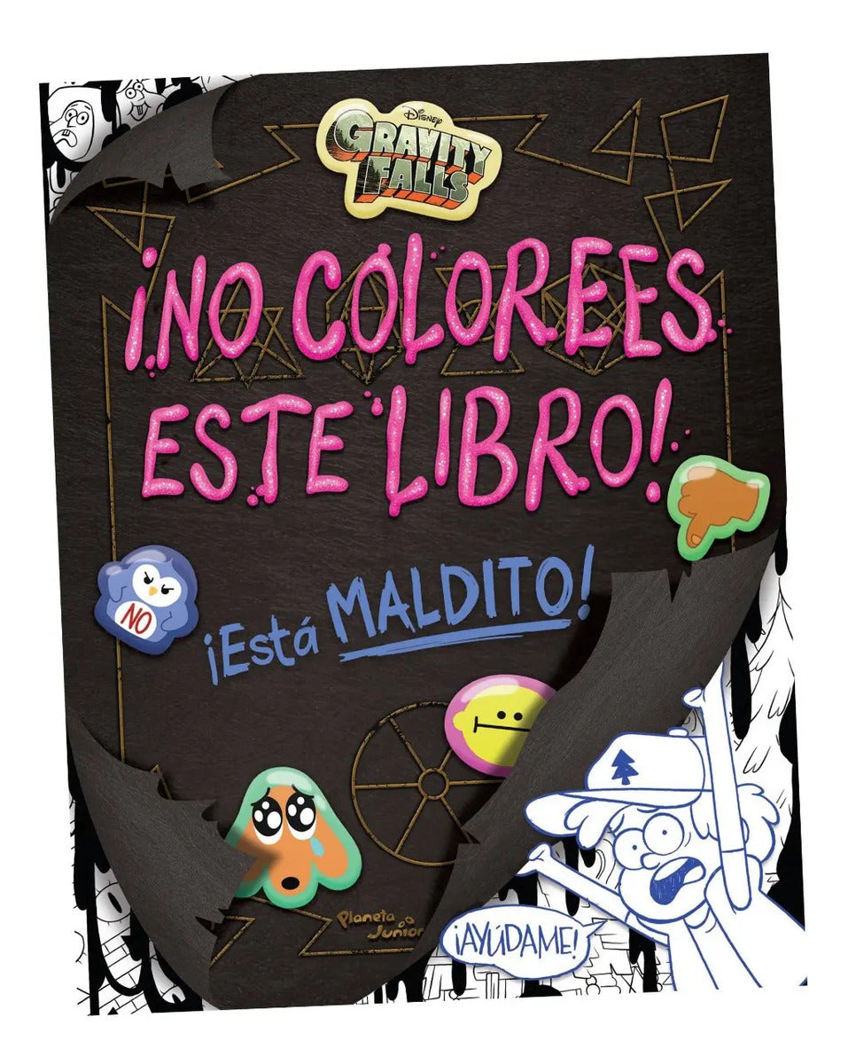Portada de Gravity Falls Libro De Colorear Dipper Mabel Waddles Disney