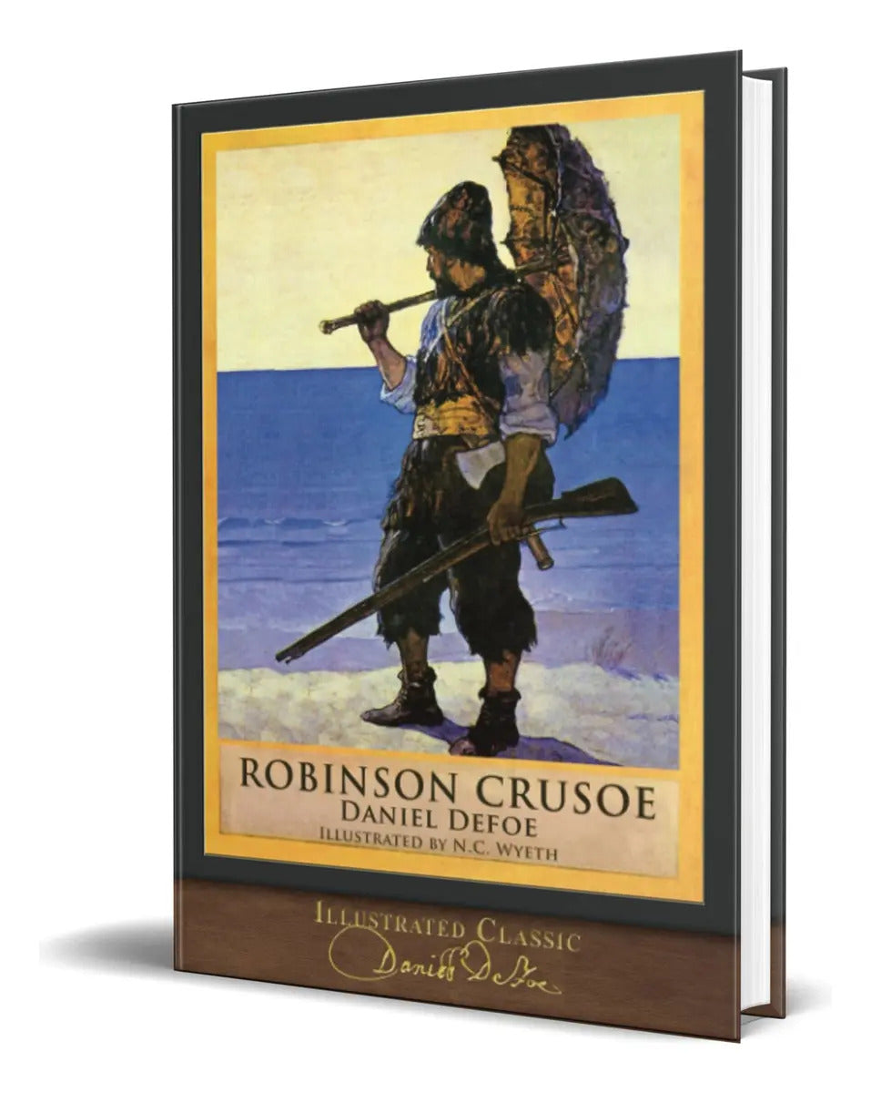 Portada de Bro Robnson Crusoe [ Danel Defoe ] Orgnal, De Danel Defoe., Vol. 1. Edtoral Seawolf Press, Tapa Blanda En Nglés,…