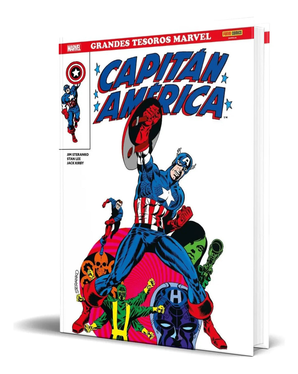Portada de Libro Capitán América [ Grandes Tesoros ] Original