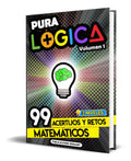 Portada de Libro Pura Lógica 99 Acertijos Y Retos Matemáticos Original