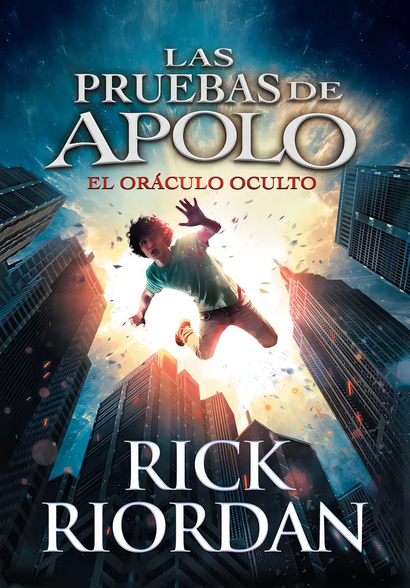 Portada de El Oráculo Oculto ( Las Pruebas De Apolo 1 ), De Riordan, Rick. Serie Infinita, Vol. 1. Editorial Montena, Tapa B…