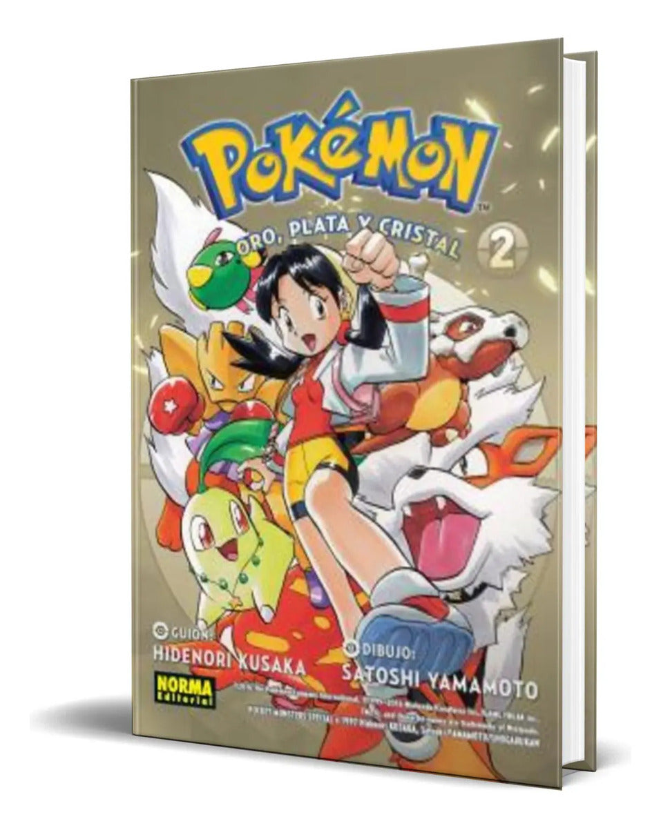 Portada de Libro Pokemon Vol.6 [ Oro, Plata Y Cristal ] Original