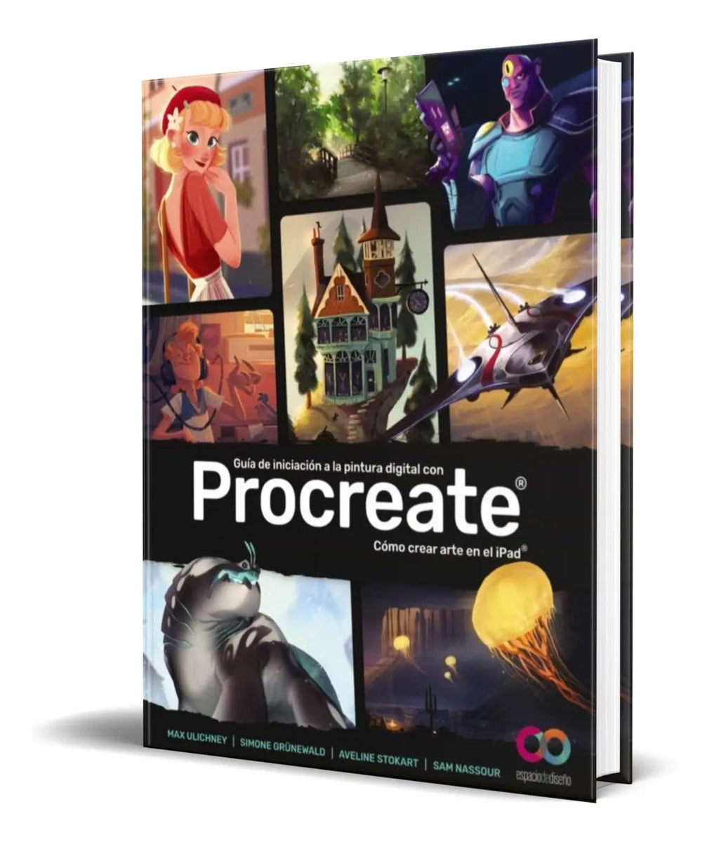 Portada de Libro Guía De Iniciacion A La Pintura Digital Con Procreate