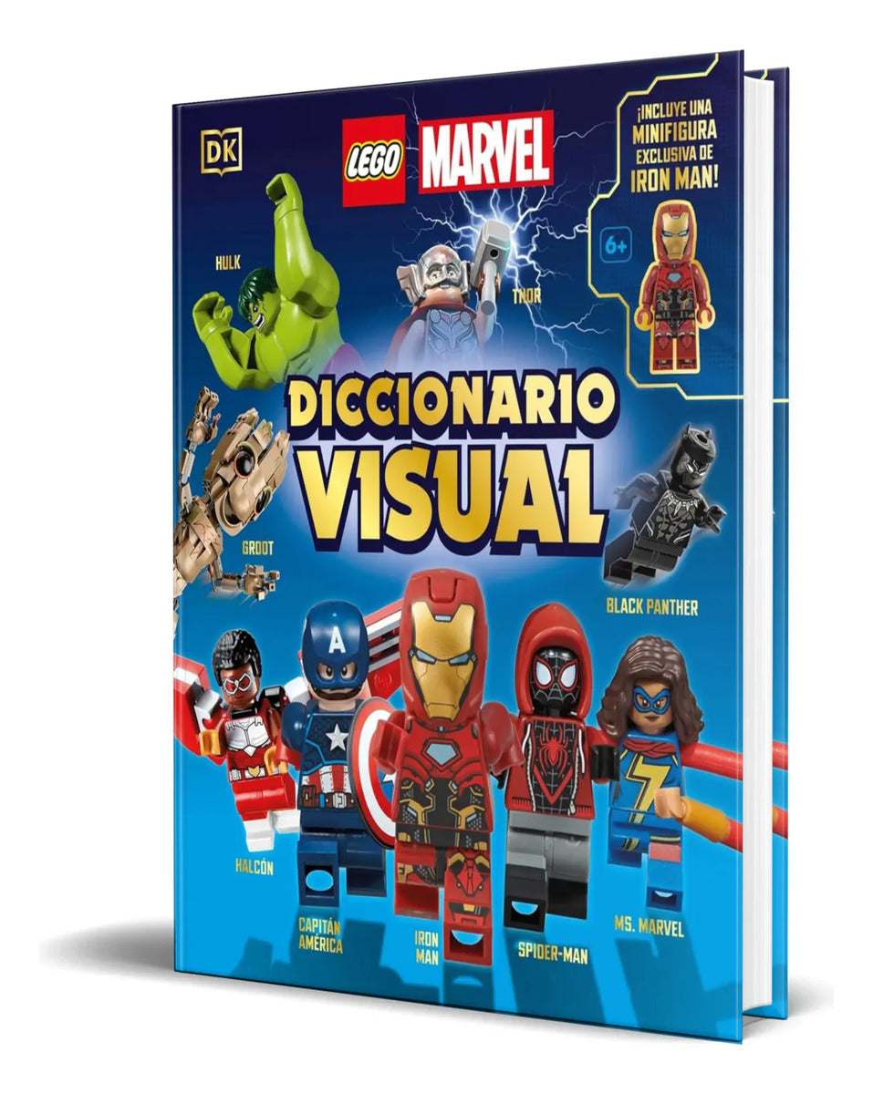 Portada de Libro Diccionario Visual. Lego Marvel [ Dk ] Original