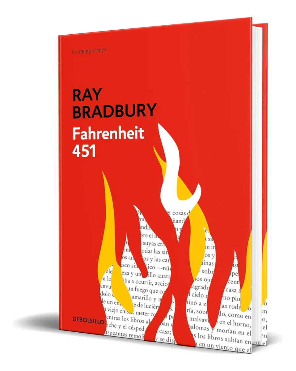 Portada de Libro Fahrenheit 451 [ Ray Bradbury ] Original