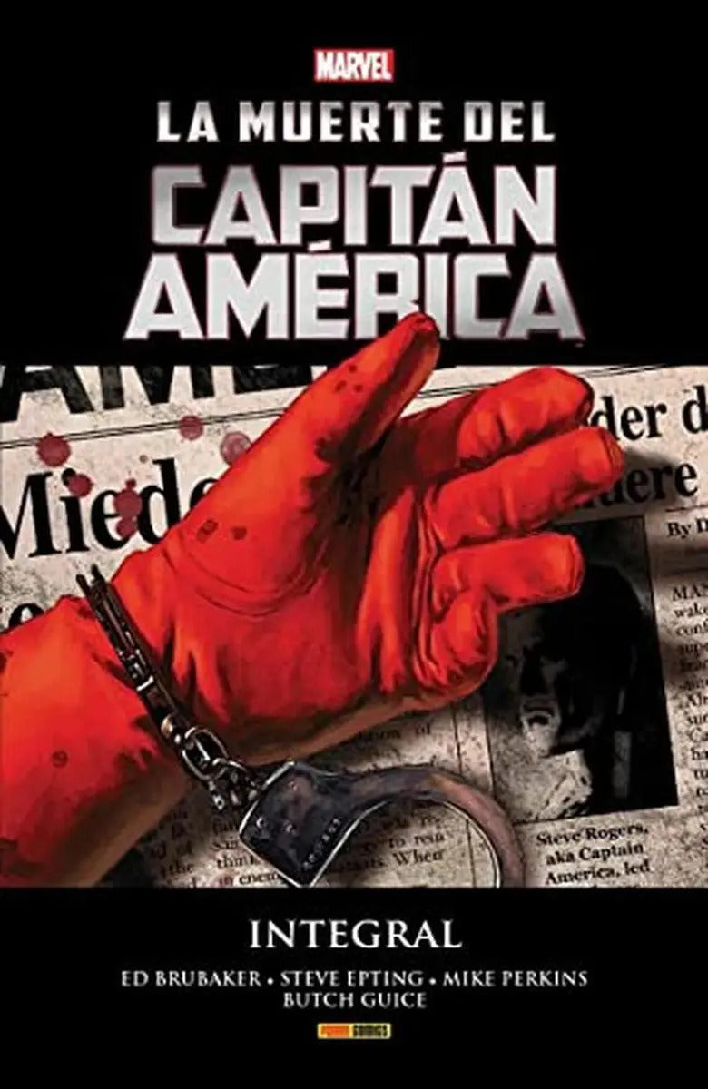 Portada de Reedición La Muerte Del Capitán América, De Ed Brubaker. Editorial Panini España, Tapa Dura En Español, 2022