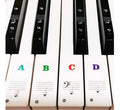 Portada de Stickers Multicolor Para Teclado Piano Hasta 88 Teclas