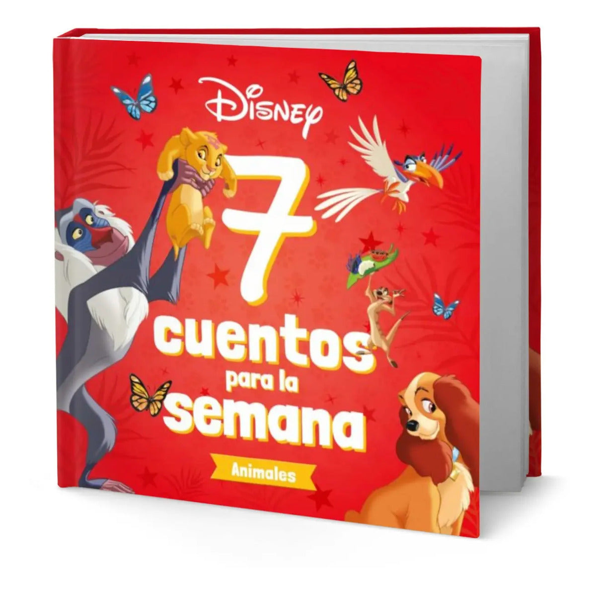 Portada de Libro Disney 7 Cuentos Para La Semana Animales [ Original ]
