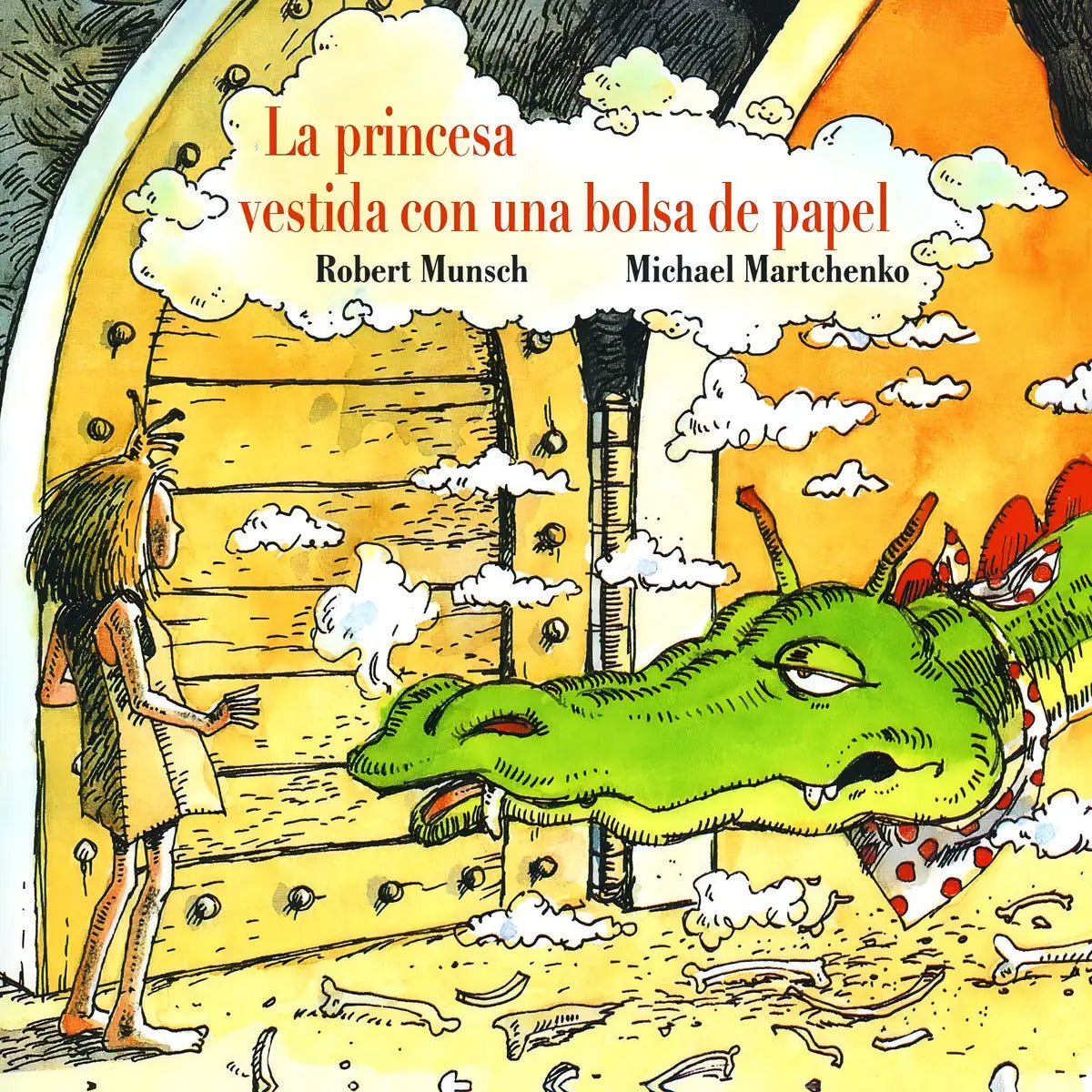 Portada de La Princesa Vestida Con Una Bolsa De Papel Por Robert Munsch