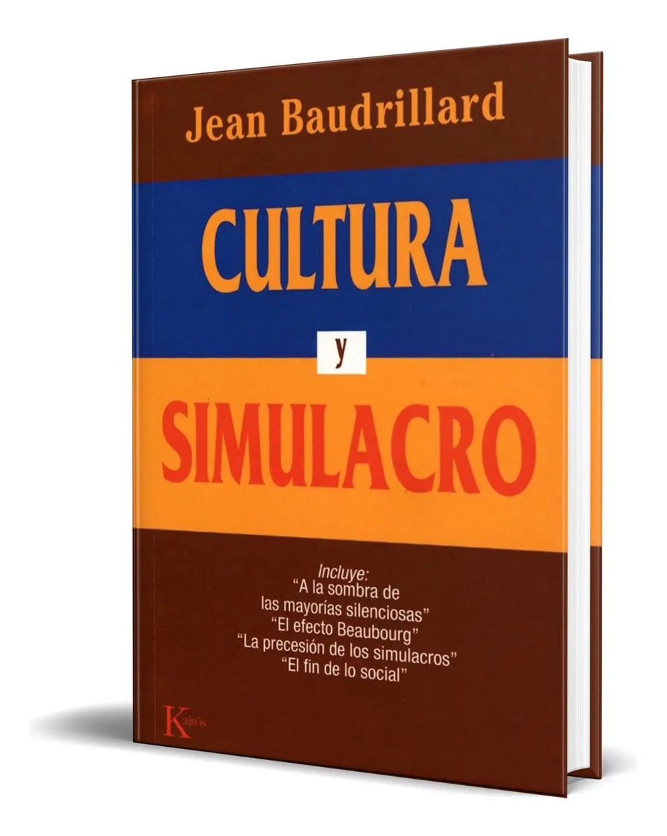 Portada de Libro Cultura Y Simulacro [ Jean Baudrillard ] Original