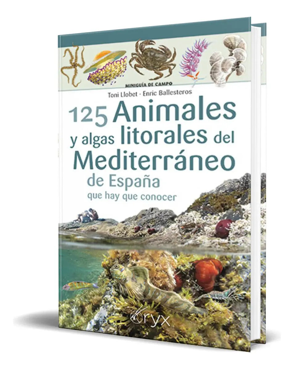 Portada de Libro 125 Animales Y Algas Litorales Del Mediterráneo, De Toni Llobet. Editorial Lectio Ediciones, Tapa Blanda En…