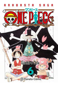 Portada de One Piece Nº 06 (3 En 1), De Oda, Eiichiro. Arabasta Saga, Vol. 6. Editorial Planeta Cómic, Tapa Blanda En Español