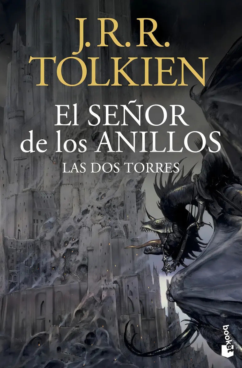 Portada de Señor De Los Anillos 2, El. Las Dos Torres, De Tolkien, J. R. R.., Vol. 1. Editorial Booket, Tapa Blanda En Españ…