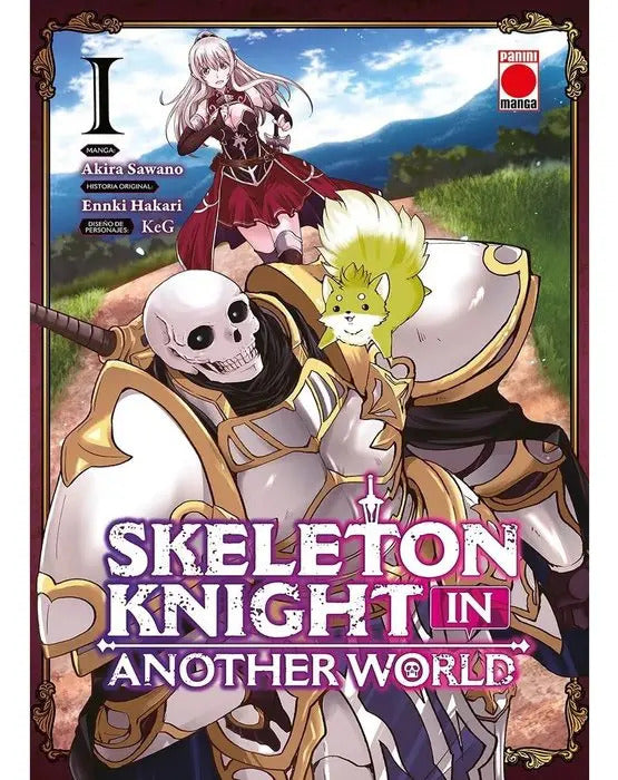 Portada de Skeleton Knight In Another World 01, De Akira Sawano. Editorial Panini Comics, Tapa Blanda En Español