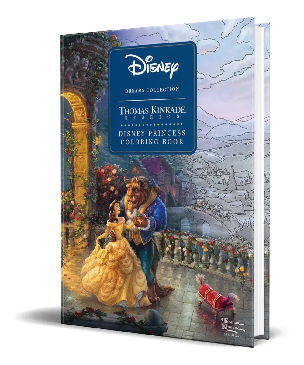 Portada de Libro Para Colorear [ Princesas De Disney ] Hoja Gruesa