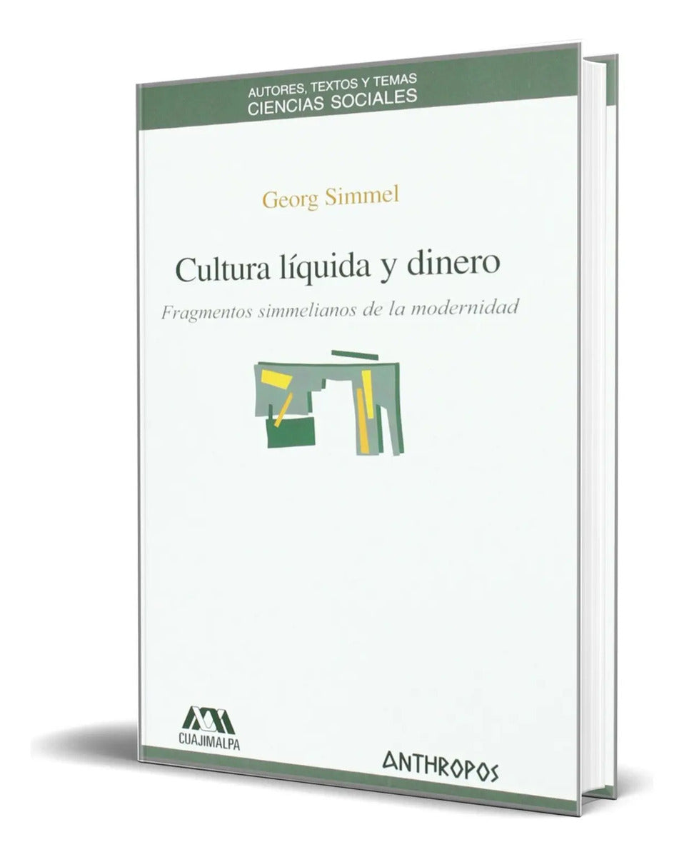 Portada de Libro Cultura Líquida Y Dinero [ Georg Simmel ] Original