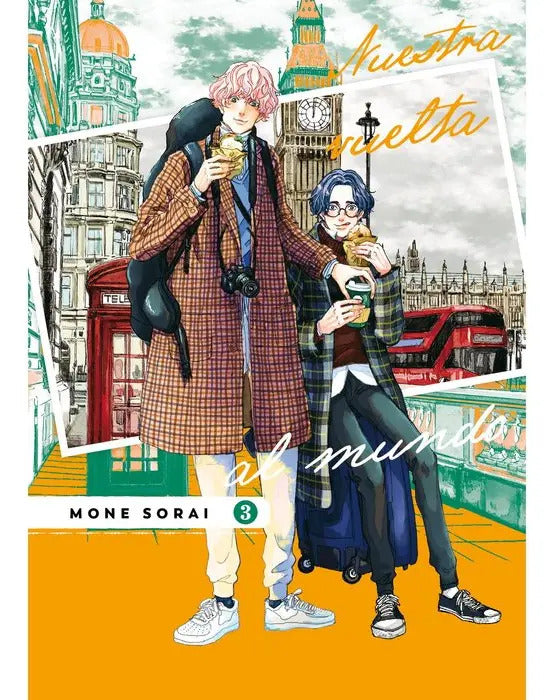 Portada de Nuestra Vuelta Al Mundo 03, De Sorai, Mone., Vol. 3. Editorial Arechi, Tapa Blanda En Español
