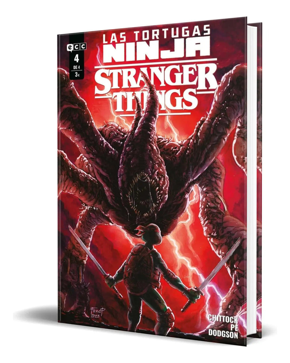 Portada de Libro Las Tortugas Ninja [ Stranger Things 4 ] Original