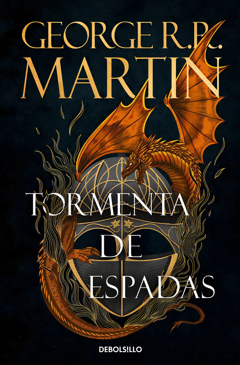 Portada de Tormenta De Espadas (canción De Hielo Y Fuego 3), De R.r. Martin, George., Vol. 1. Editorial Debolsillo, Tapa Bla…