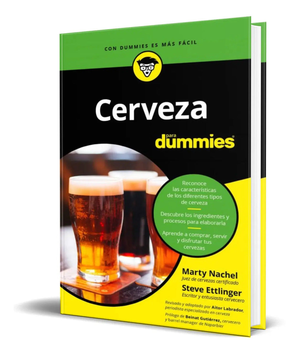 Portada de Libro Cerveza Para Dummies [ Marty Nachel ] Original