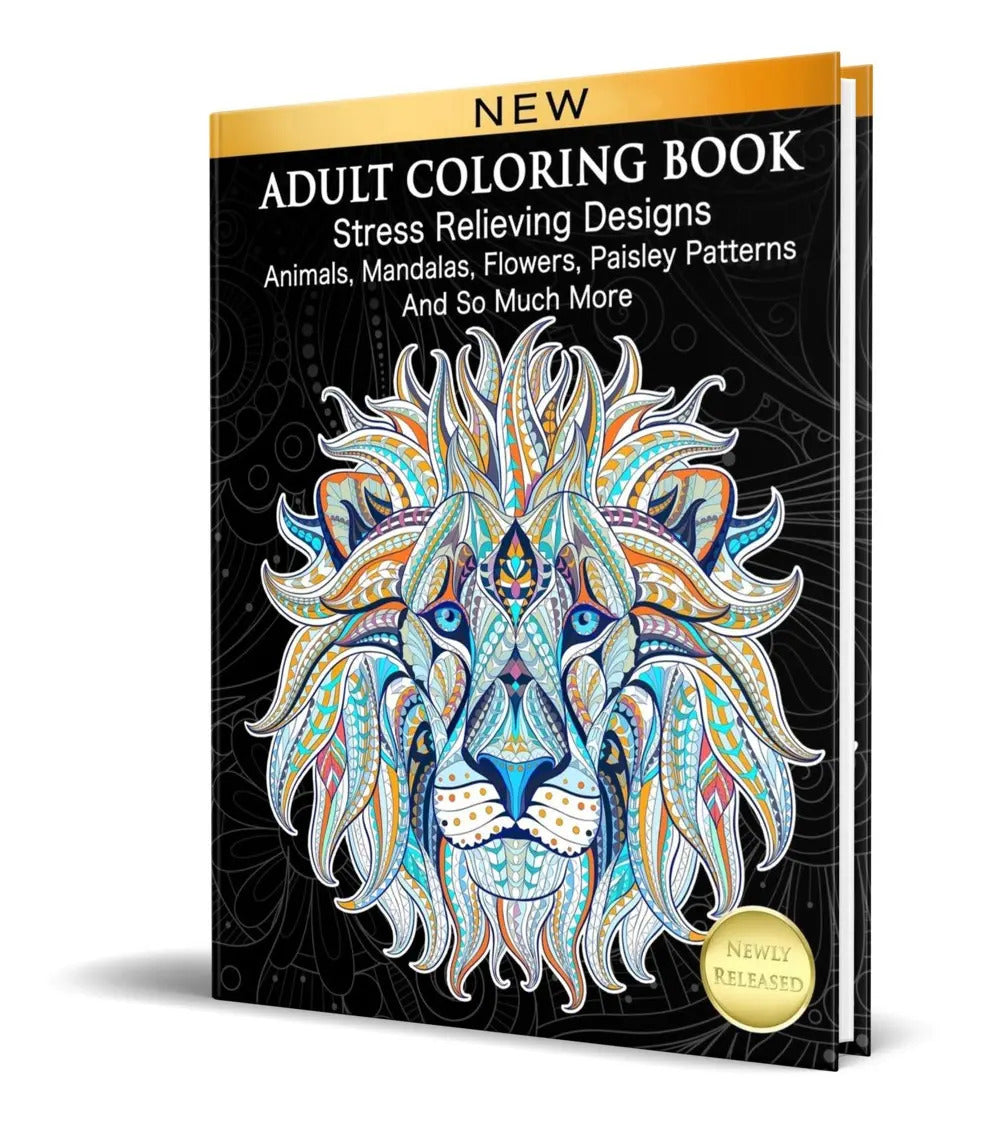 Portada de Libro De Colorear Mandalas [ Animales, Flores Y Patrones ]