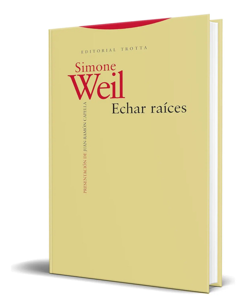 Portada de Libro Echar Raíces [ Weil Simone ] Original