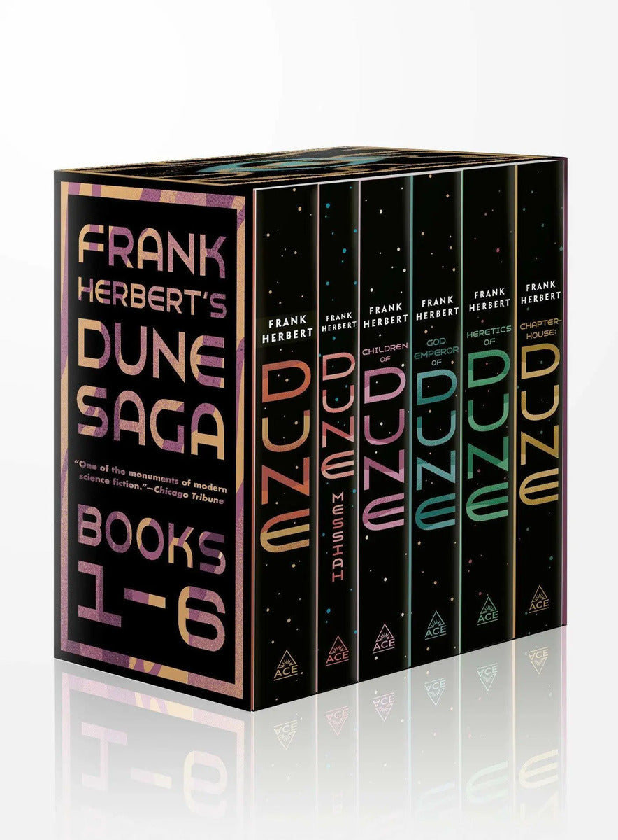 Portada de Dune Saga Completa [ 6 Libros Con Estuche ] Inglés