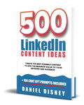 Portada de Libro 500 Linkedin Content Ideas + [ 100 Chat Gpt Prompts ]