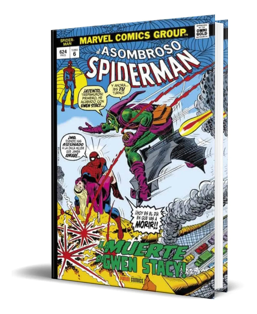 Portada de El Asombroso Spiderman [ La Muerte De Gwan Stacy] Pasta Dura