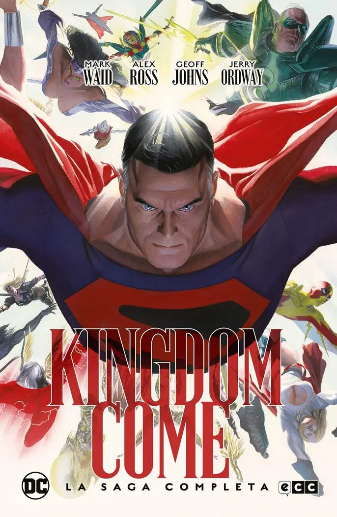 Portada de Kingdom Come La Saga Completa: La Saga Completa, De Waid, Mark., Vol. 1. Editorial Ecc Ediciones, Tapa Dura En Es…