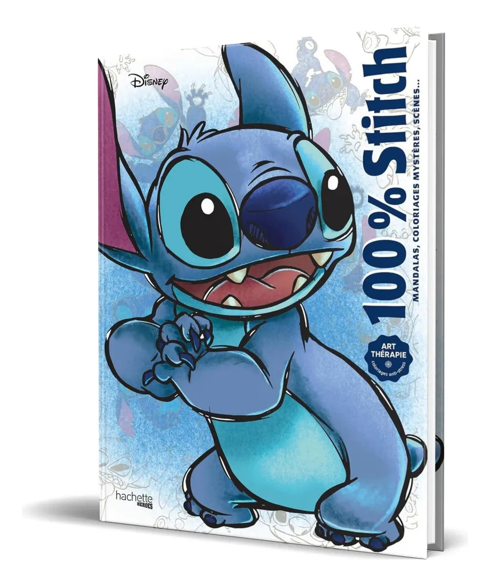 Portada de Libro Colorea Y Descubre El Misterio [ 100 Stitch] Original: Mandala, Coloriages Mystères, Scènes..., De Disney,…
