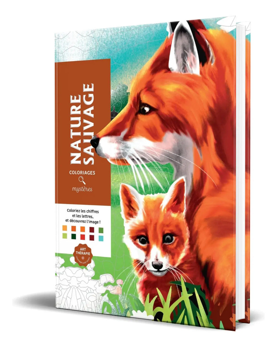 Portada de Libro Colorea Y Descubre El Misterio [ Naturaleza Salvaje ]