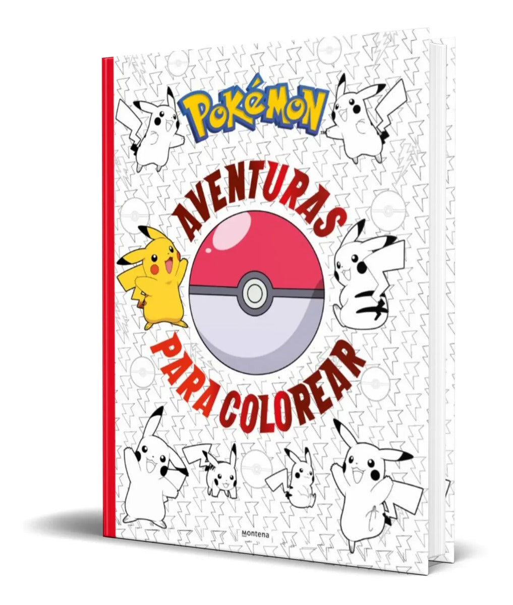 Portada de Libro Pokemon [ Aventuras Para Colorear ] Original