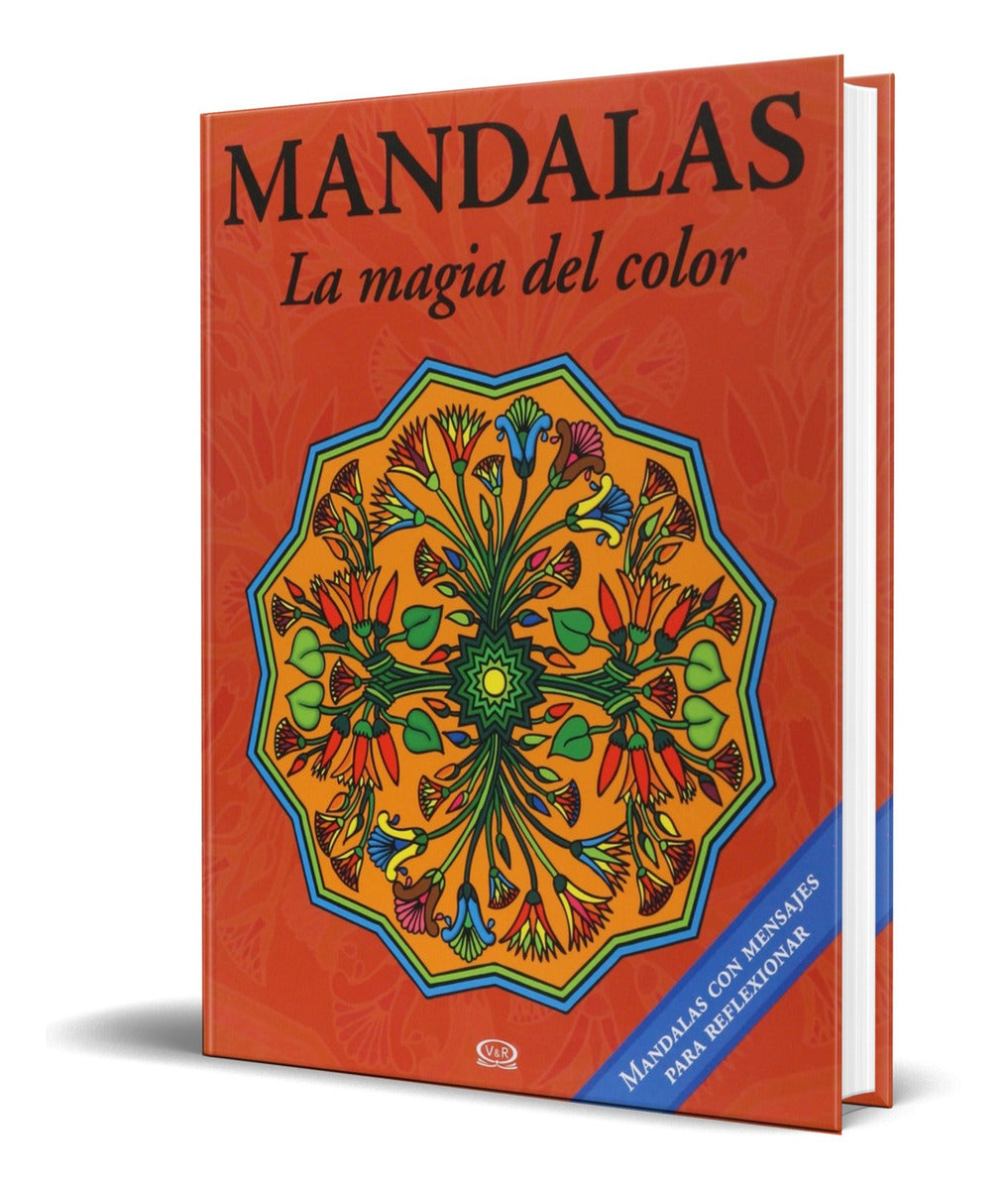 Portada de Libro Mandalas [ La Magia Del Color. Vol. 10 Rojo ] Original