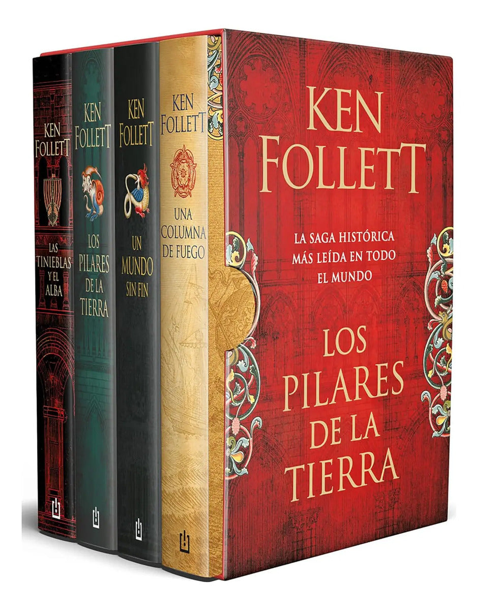 Portada de Libro Estuche Saga Los Pilares De La Tierra [ Original ]
