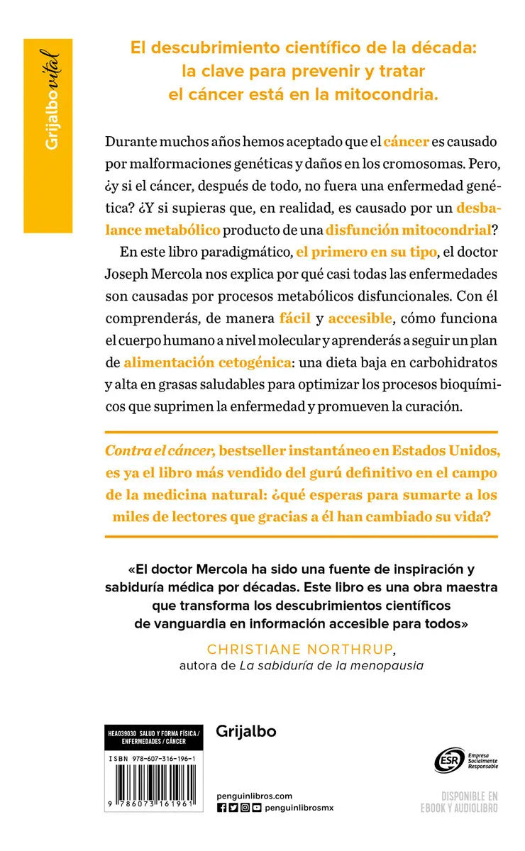 Portada de Contra El Cáncer ( Colección Vital )