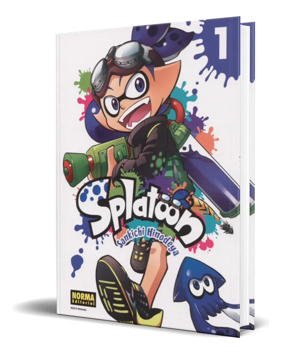 Portada de Manga Splatoon Vol.1 Español [ Sankichi Hinodeya ] Original