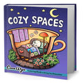 Portada de Libro Cozy Spaces [ Coloring Book For Adults ] Original