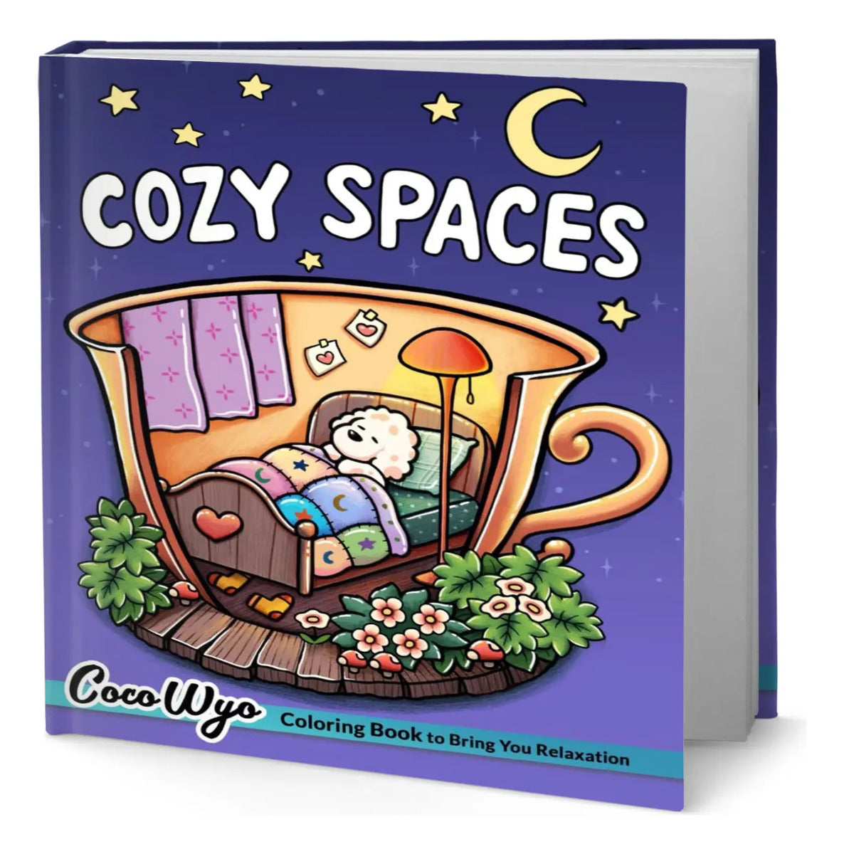 Portada de Libro Cozy Spaces [ Coloring Book For Adults ] Original
