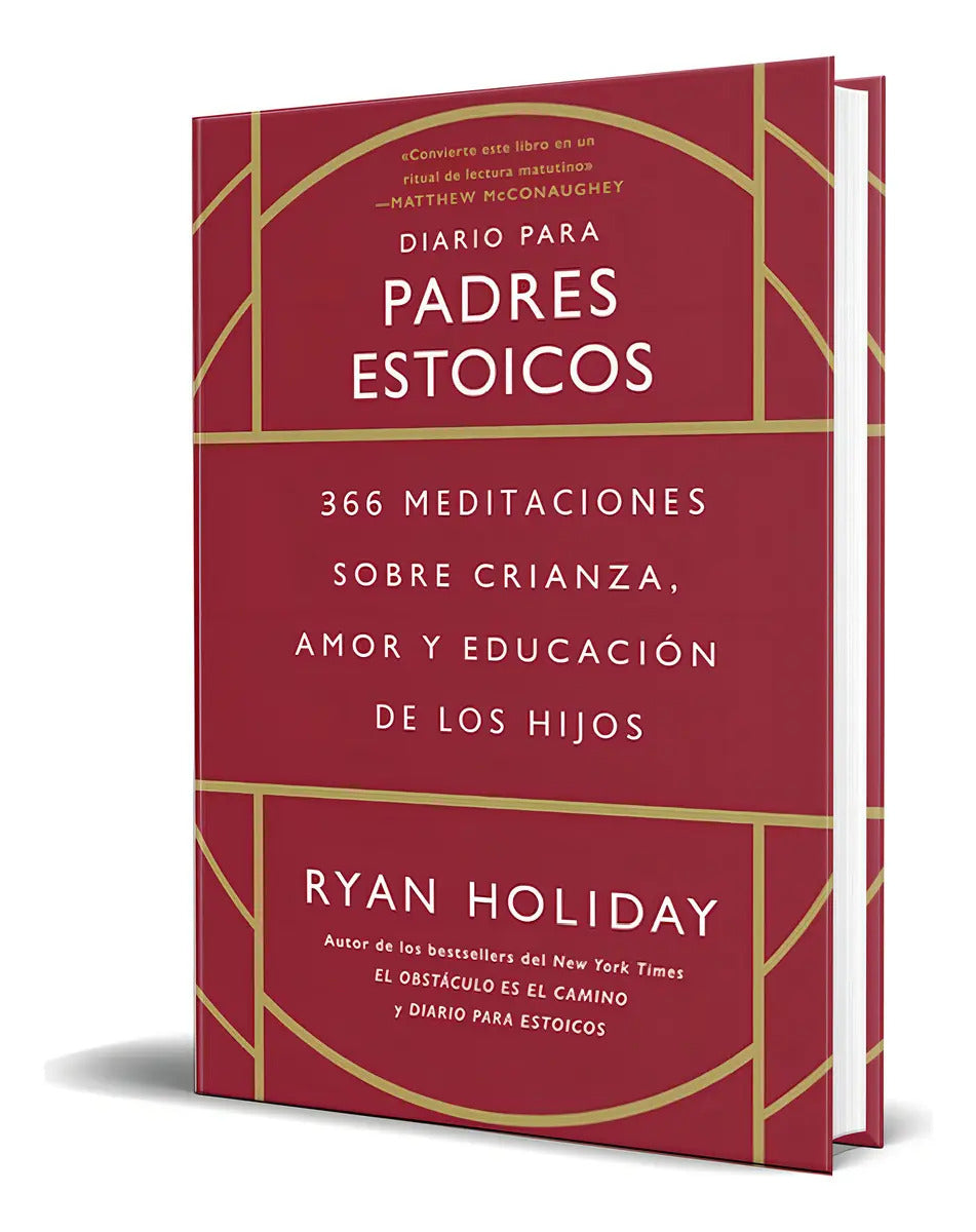Portada de Libro Diario Para Padres Estoicos [ Ryan Holiday ] Original, De Ryan Holiday. Editorial Reverté Management, Tapa…