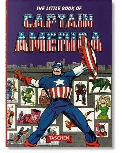 Portada de The Little Book Of Captain America Colección Libro Capitán