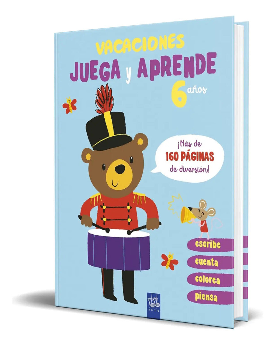 Portada de Libro Vacaciones. Juega Y Aprende [ 6 Años ] Original