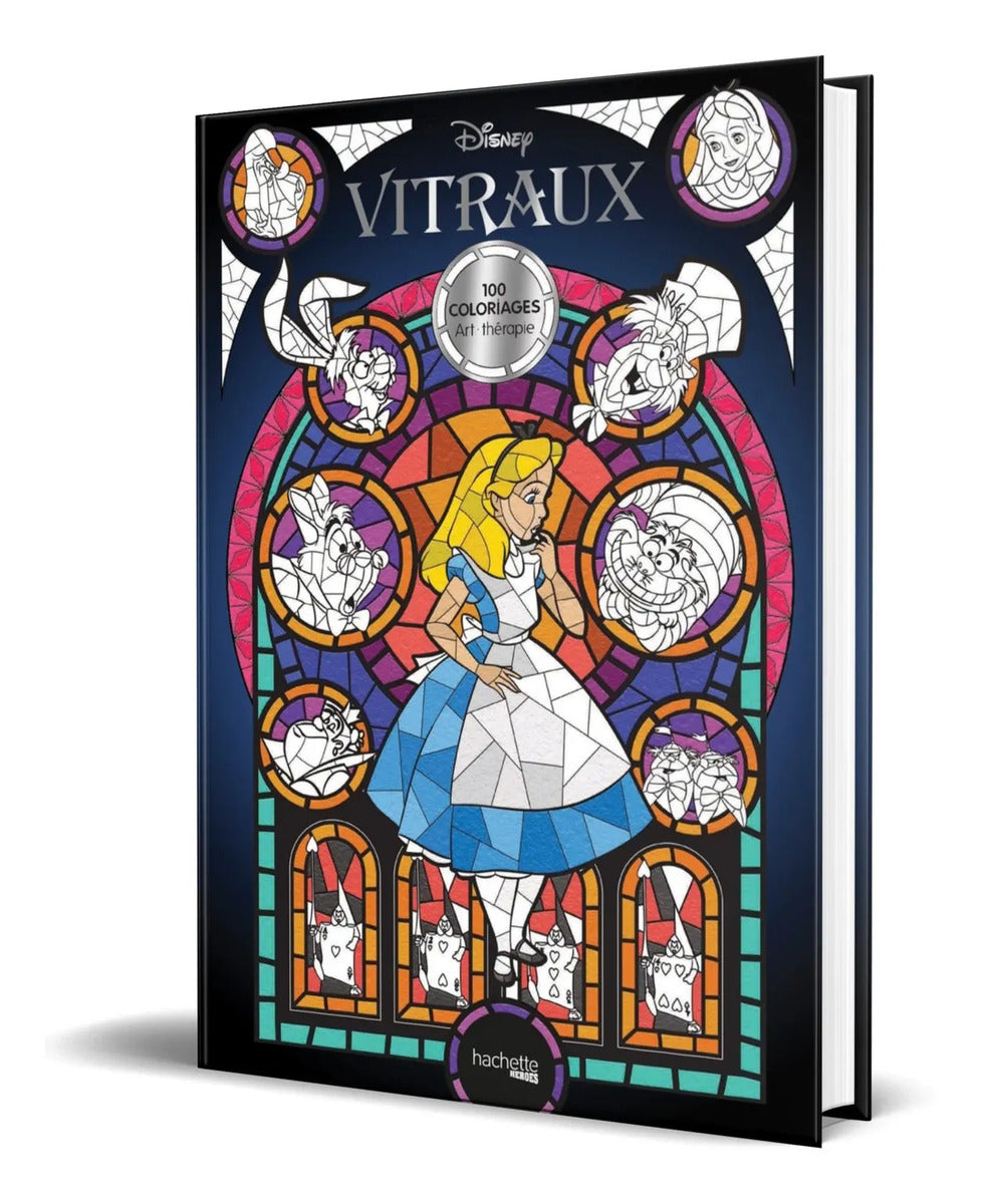 Portada de Libro Disney Vitraux [ 100 Coloriages ] Original