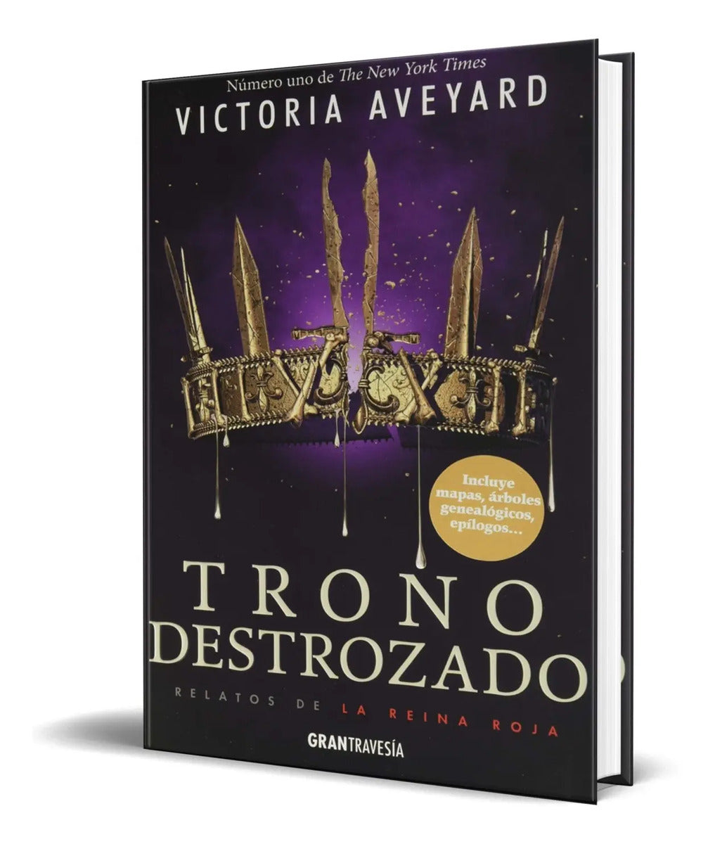 Portada de Libro Trono Destrozado [ Relatos De La Reina Roja ] Original